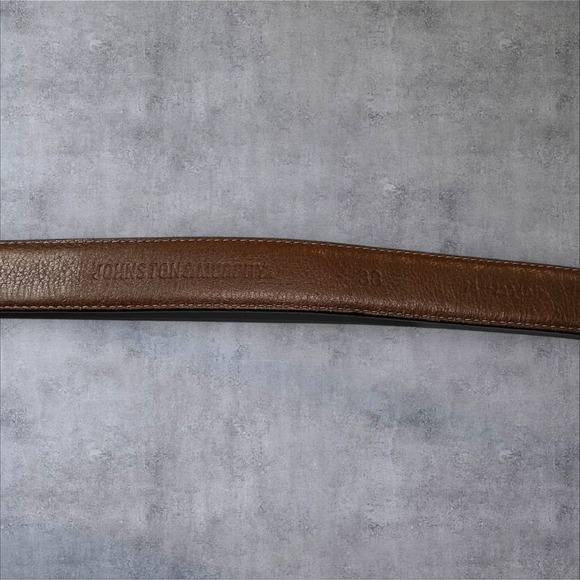Johnston Murphy Size 38‎ Black Leather Belt 75-70040 - Picture 4 of 8